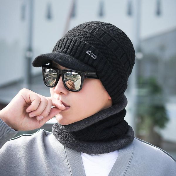 plus velvet hat scarf set men winter warm thicken beanie hat ring scarf set solid two-pieces knitted visor cap with, Blue;gray
plus velvet hat scarf set men winter warm thicken beanie hat ring scarf set solid two-pieces knitted visor cap with, Blue;gray