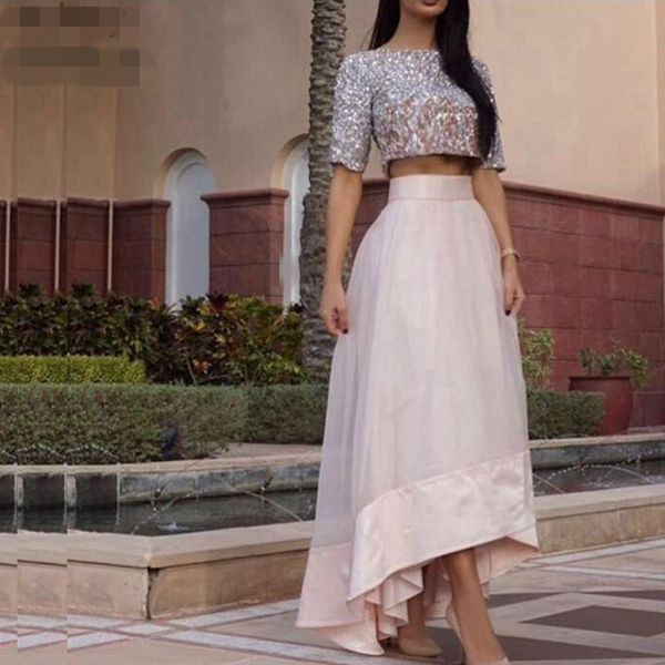 new dusky pink prom event dresses two pieces 2020 appliques tulle sleeveless formal wear evening party gowns custom made dress, Black
new dusky pink prom event dresses two pieces 2020 appliques tulle sleeveless formal wear evening party gowns custom made dress, Black