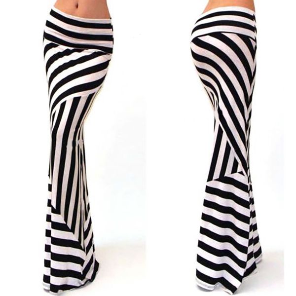 high waist cotton mermaid skirt floor length 2020 striped women long skirts fashion big swing maxi skirt, Black
high waist cotton mermaid skirt floor length 2020 striped women long skirts fashion big swing maxi skirt, Black