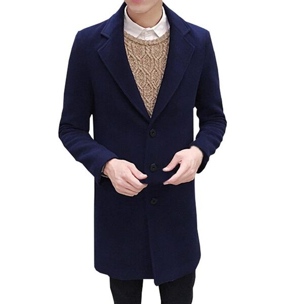 winter coat men leisure long coats men's pure color casual fashion jackets men overcoat, Black
winter coat men leisure long coats men's pure color casual fashion jackets men overcoat, Black