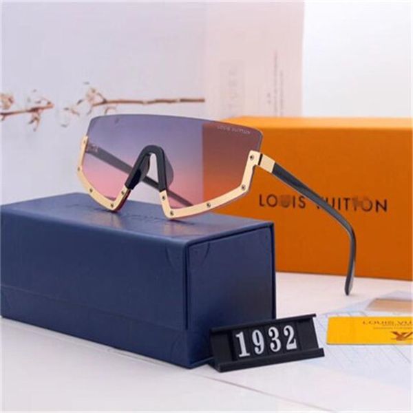 with box designer sunglasses for women and men half frame coating lens 1932 mask sunglasses carbon fiber legs summer louìs vuìttõn, White;black
with box designer sunglasses for women and men half frame coating lens 1932 mask sunglasses carbon fiber legs summer louìs vuìttõn, White;black