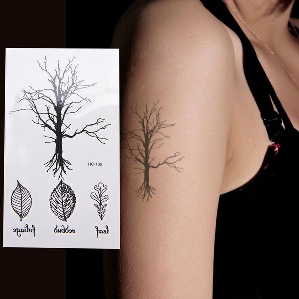 body art black tattoos original design tree leave fake tattoo waterproof temporary arm fake tatoo stickers for women men
body art black tattoos original design tree leave fake tattoo waterproof temporary arm fake tatoo stickers for women men
