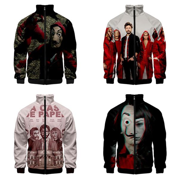 money heist the house of paper la casa de papel 3d stand collar hoodie men women zipper hoodies jackets homme 3d sweatshirts top, Black
money heist the house of paper la casa de papel 3d stand collar hoodie men women zipper hoodies jackets homme 3d sweatshirts top, Black