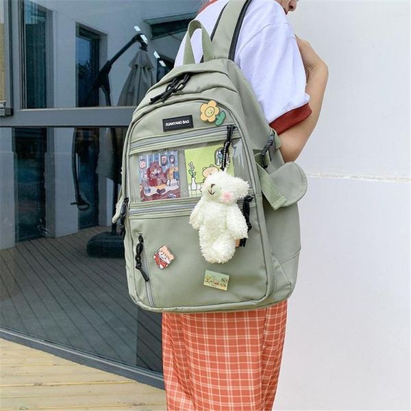 cute teenager girl school backpack zipper transparent canvas zipper backpack purse korean solid color large capacity women bag
cute teenager girl school backpack zipper transparent canvas zipper backpack purse korean solid color large capacity women bag