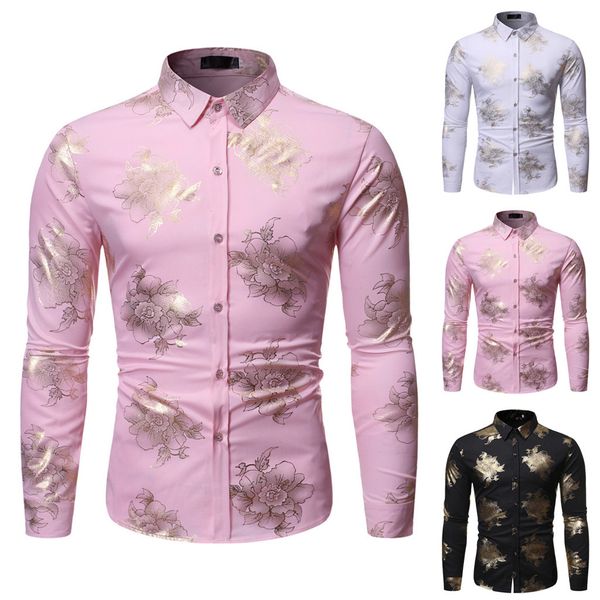 men shirt men's new style fashion stamped long sleeve shirt printed long-sleeved chemise homme, White;black
men shirt men's new style fashion stamped long sleeve shirt printed long-sleeved chemise homme, White;black