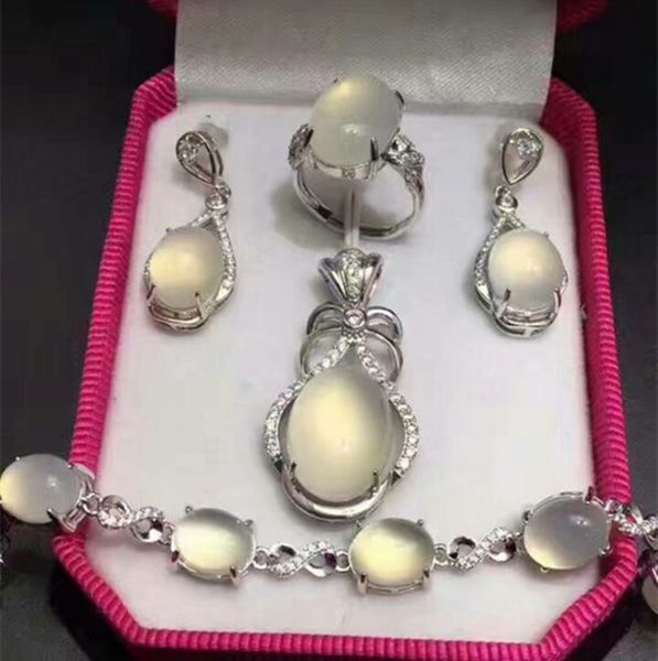 summer fashion new s925 silver set natural jade myelin drop pendant necklace ring earrings, Black
summer fashion new s925 silver set natural jade myelin drop pendant necklace ring earrings, Black