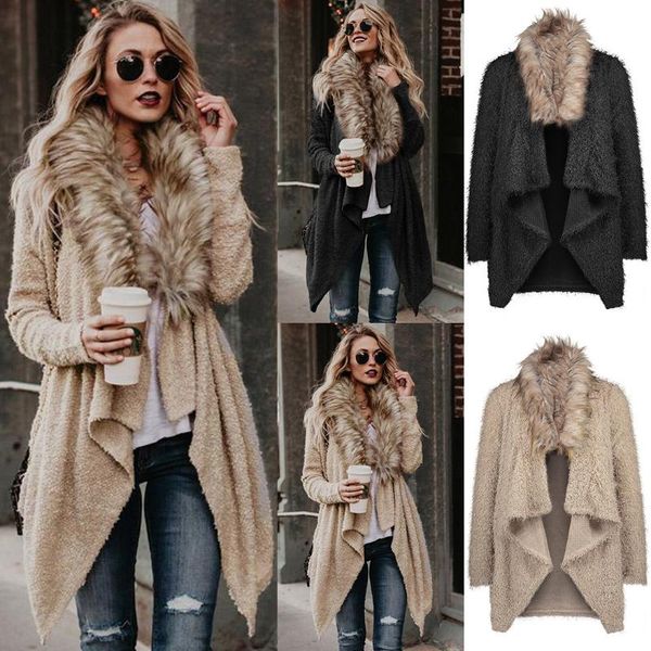 women's autumn loose sweater cardigans plush windbreaker coat winter long sleeve jacket coat pullover oversized swetry damskie, White;black
women's autumn loose sweater cardigans plush windbreaker coat winter long sleeve jacket coat pullover oversized swetry damskie, White;black