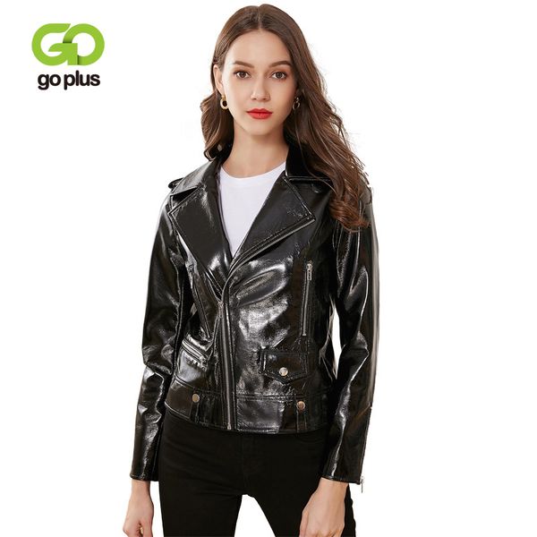 goplus women's jacket patent leather moto biker jackets turn down collar short black coats kurtka ramoneska veste en cuir c9529
goplus women's jacket patent leather moto biker jackets turn down collar short black coats kurtka ramoneska veste en cuir c9529
