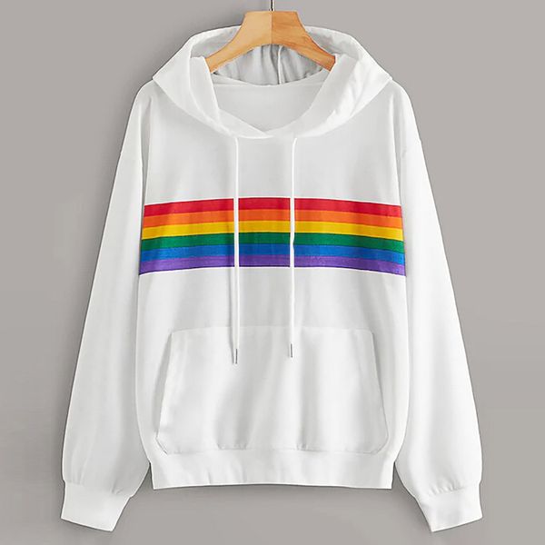 women sweatshirt pullovers long sleeve colorful rainbow print o-neck sweatshirt autumn spring warm casual sudadera mujer, Black
women sweatshirt pullovers long sleeve colorful rainbow print o-neck sweatshirt autumn spring warm casual sudadera mujer, Black