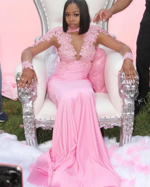 illusion bodice pink lace prom dresses long sleeve high neck sheer tulle mermaid evening party gowns plus size customize, Black
illusion bodice pink lace prom dresses long sleeve high neck sheer tulle mermaid evening party gowns plus size customize, Black