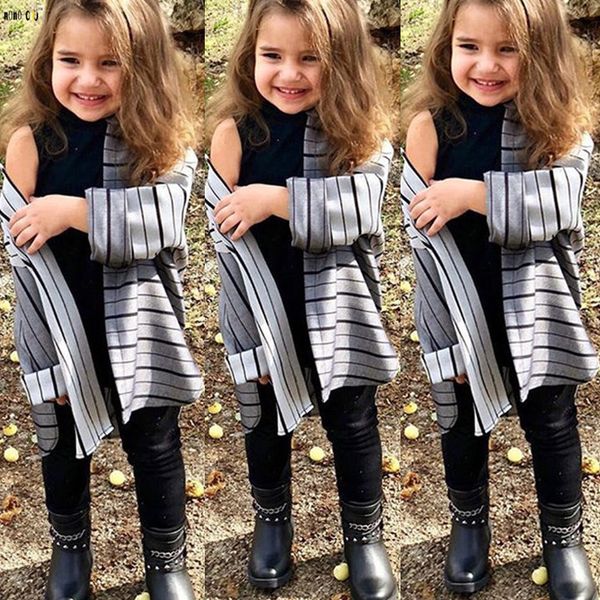 children clothes set girls 3 pcs striped coat & vest t shirt & pants casual long sleeve kids clothing girl 3 4 5 6 7 8 years y190518, White
children clothes set girls 3 pcs striped coat & vest t shirt & pants casual long sleeve kids clothing girl 3 4 5 6 7 8 years y190518, White