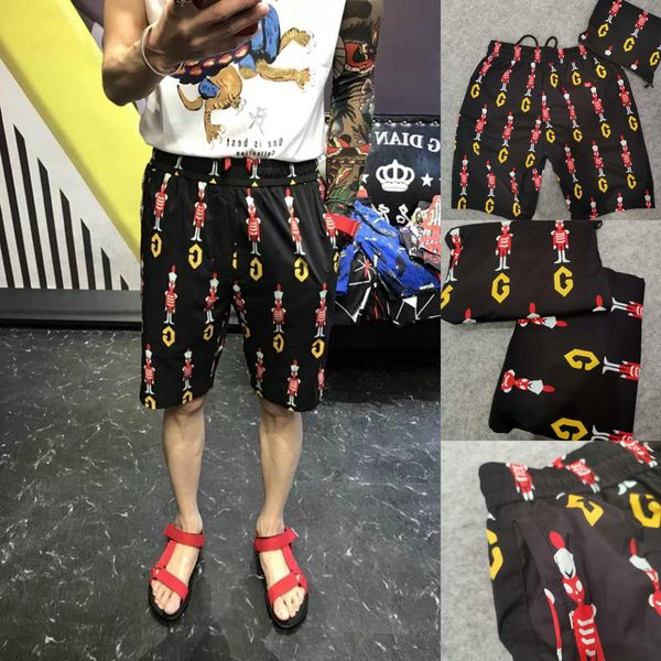 mens summer designer 3d print short pants relaxed loose fashion beach sports homme clothing drawstring casual apparel, White;black 
mens summer designer 3d print short pants relaxed loose fashion beach sports homme clothing drawstring casual apparel, White;black