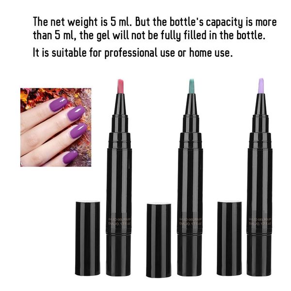 5ml 3 colors nail art gel pen natural resin nail gel pencil one step to finish
5ml 3 colors nail art gel pen natural resin nail gel pencil one step to finish