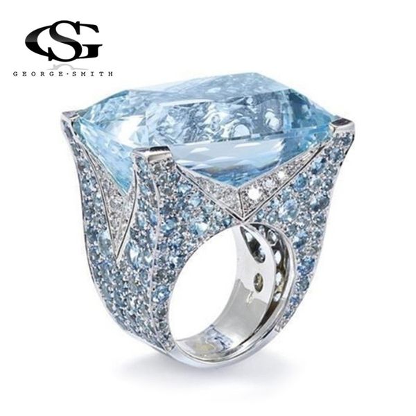 gs большой синий драгоценный камень кольца для женщин princess cut серебряный кристалл девушки обручальное кольцо подарка дня рождения ювели, Silver
gs большой синий драгоценный камень кольца для женщин princess cut серебряный кристалл девушки обручальное кольцо подарка дня рождения ювели, Silver