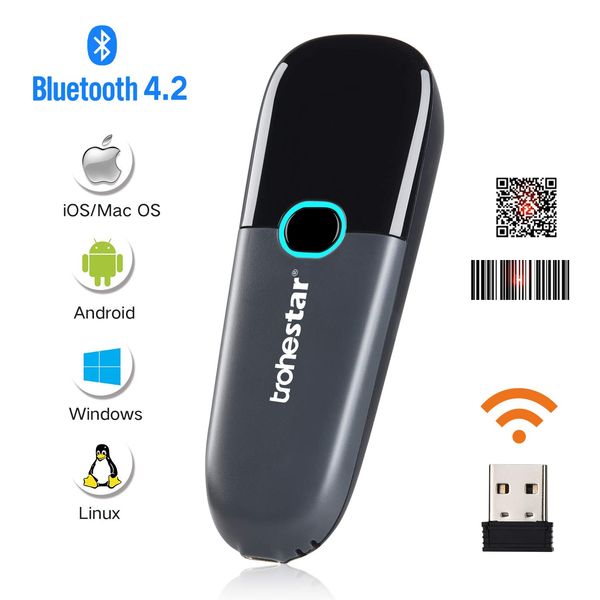 Trohestar сканер штрих-кода 2D QR PDF417 Barcode Reader Портативный сканер с USB-кабель и приемник С
Trohestar сканер штрих-кода 2D QR PDF417 Barcode Reader Портативный сканер с USB-кабель и приемник С