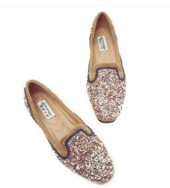 send 2018 new style paillette water drill flat bottom women's shoes, Black
send 2018 new style paillette water drill flat bottom women's shoes, Black