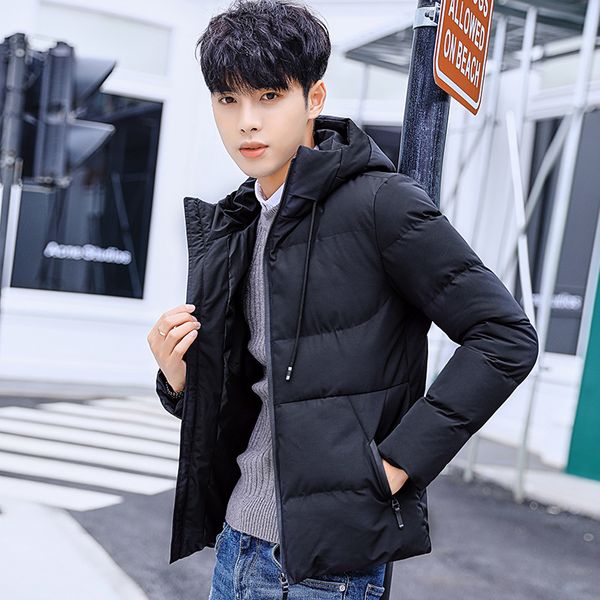 winter short coat men warm thick fashion parka men solid color casual hooded coat man wild loose cotton jacket male clothes, Black
winter short coat men warm thick fashion parka men solid color casual hooded coat man wild loose cotton jacket male clothes, Black