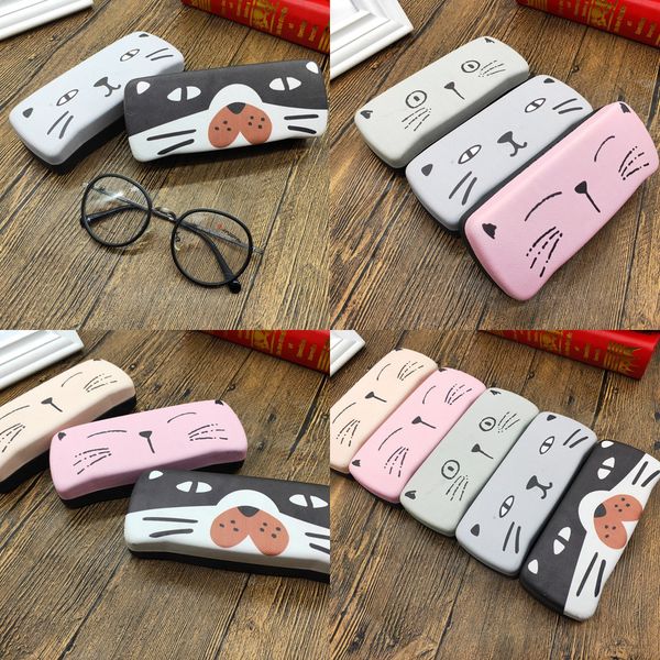 creative portable folding case box simple cat face cute sun glasses case for male and female students glasses box 
creative portable folding case box simple cat face cute sun glasses case for male and female students glasses box