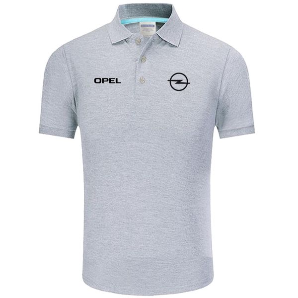 opel logo classic brand men shirt men casual solid short sleeve cotton polos, White;black 
opel logo classic brand men shirt men casual solid short sleeve cotton polos, White;black