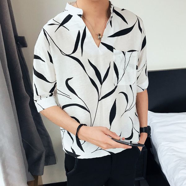 summer new shirt men fashion printed casual short-sleeved shirt man streetwear hip hop wild comfortable loose hawaiian, White;black
summer new shirt men fashion printed casual short-sleeved shirt man streetwear hip hop wild comfortable loose hawaiian, White;black