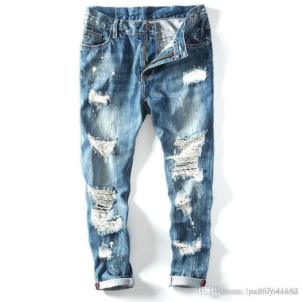 justin bieber jeans men pants hip hop jeans broken fashion new design summer hole trousers, Blue
justin bieber jeans men pants hip hop jeans broken fashion new design summer hole trousers, Blue