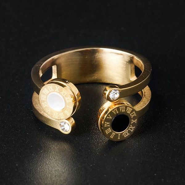 gold color open cuff finger rings hollow out round white black roman number wedding bridal austrian crystal ring for women, Silver
gold color open cuff finger rings hollow out round white black roman number wedding bridal austrian crystal ring for women, Silver