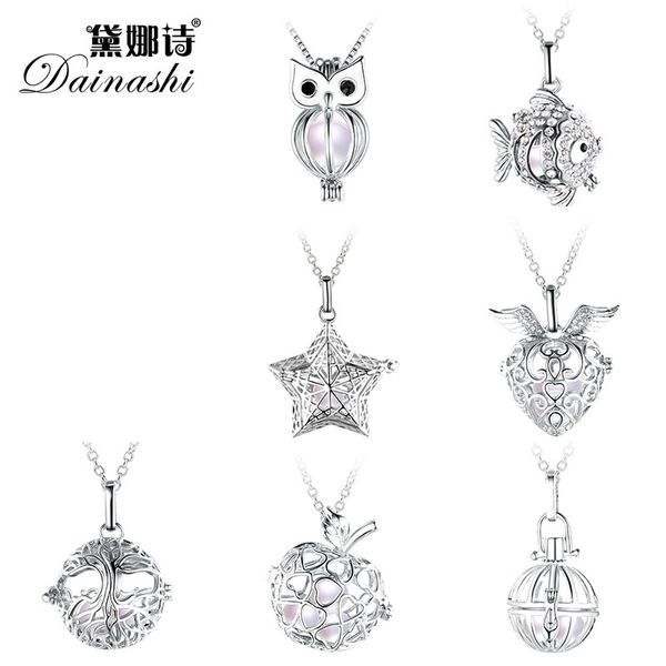 daianshi lovely cage necklaces and pendants for women one to three rice shape colorful pearl palnt animal star and more, Silver
daianshi lovely cage necklaces and pendants for women one to three rice shape colorful pearl palnt animal star and more, Silver