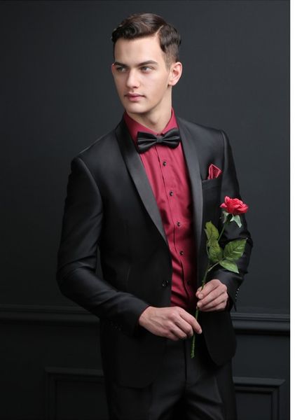 black wedding tuxedos slim fit suits for men groomsmen suit two pieces prom formal suits (jacket+pants+tie) 056, Black;gray
black wedding tuxedos slim fit suits for men groomsmen suit two pieces prom formal suits (jacket+pants+tie) 056, Black;gray