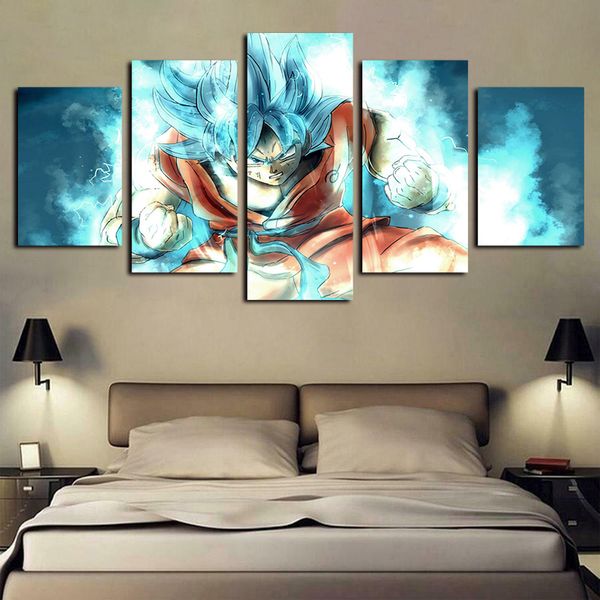 5 panels super goku dragon ball anime painting artworks giclee canvas wall art for home decor abstract poster canvas print oil painting
5 panels super goku dragon ball anime painting artworks giclee canvas wall art for home decor abstract poster canvas print oil painting