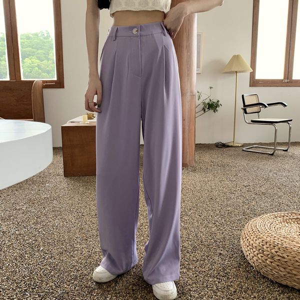 loose straight high waist solid white purple black long pant chiffon blouse korean women summer office ladies boho trouser, Black;white
loose straight high waist solid white purple black long pant chiffon blouse korean women summer office ladies boho trouser, Black;white
