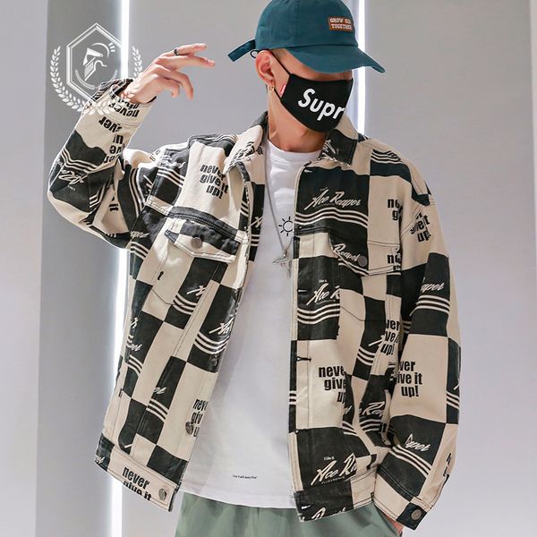 golomise men fashion loose plaid print jacket casual pockets patchwork hip hop coat, Black;brown
golomise men fashion loose plaid print jacket casual pockets patchwork hip hop coat, Black;brown