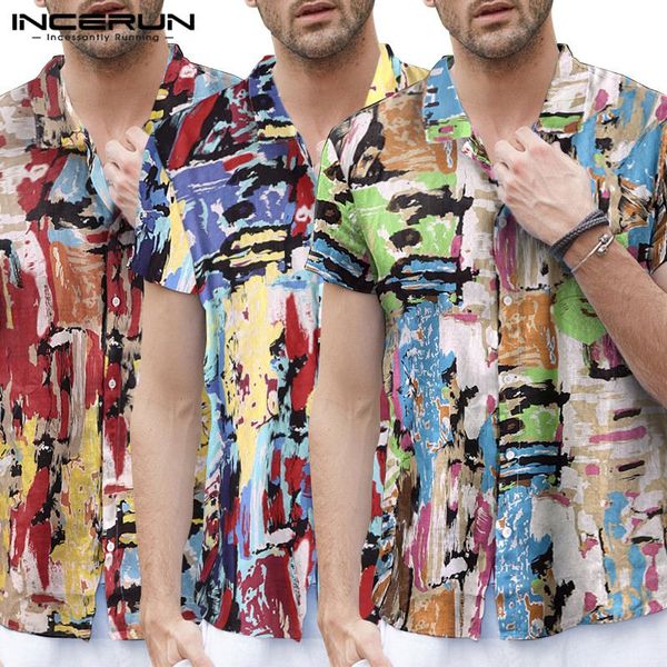 incerun fashion graffiti printed men short sleeve lapel casual shirt vacation beach hawaiian breathable button mens blouse, White;black
incerun fashion graffiti printed men short sleeve lapel casual shirt vacation beach hawaiian breathable button mens blouse, White;black
