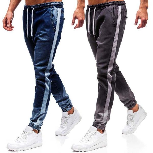 men's jeans men fashion denim trouser distressed flexible long pencil pants streetwear support wholesale drop, Blue
men's jeans men fashion denim trouser distressed flexible long pencil pants streetwear support wholesale drop, Blue