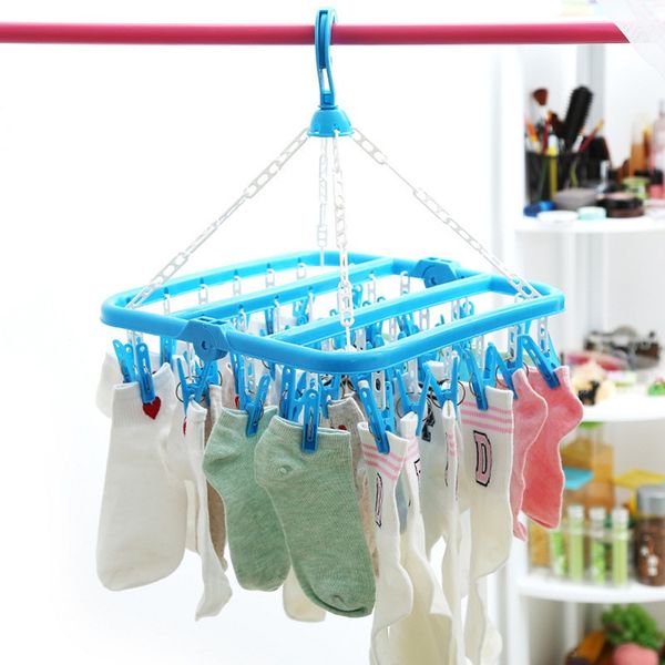 32 clip folding drying rack underwear sock clip hanger multi-function clothes windproof storage rack plastic clothes drying
32 clip folding drying rack underwear sock clip hanger multi-function clothes windproof storage rack plastic clothes drying