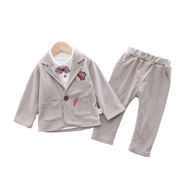 spring autumn baby clothes suit children boys fashion t shirt coat pants 3pcs/set toddler formal clothing infant kids tracksuits, White
spring autumn baby clothes suit children boys fashion t shirt coat pants 3pcs/set toddler formal clothing infant kids tracksuits, White