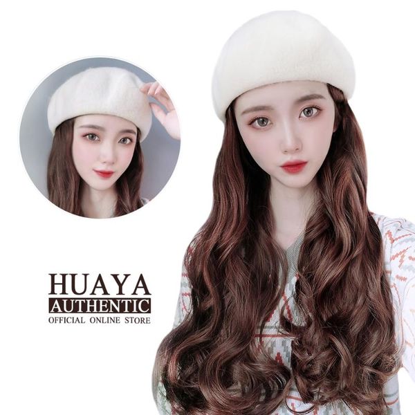 huaya fashion beret wig heat resistant fiber synthetic long wavy cap hair women autumn winter daily wig, Black
huaya fashion beret wig heat resistant fiber synthetic long wavy cap hair women autumn winter daily wig, Black