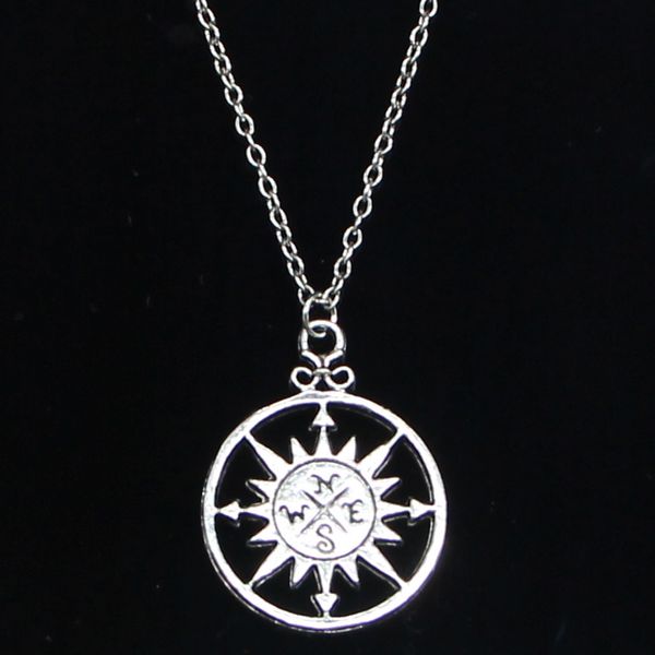 20pcs new fashion necklace 36x27mm circle compass silver pendants short long women men colar gift jewelry choker
20pcs new fashion necklace 36x27mm circle compass silver pendants short long women men colar gift jewelry choker