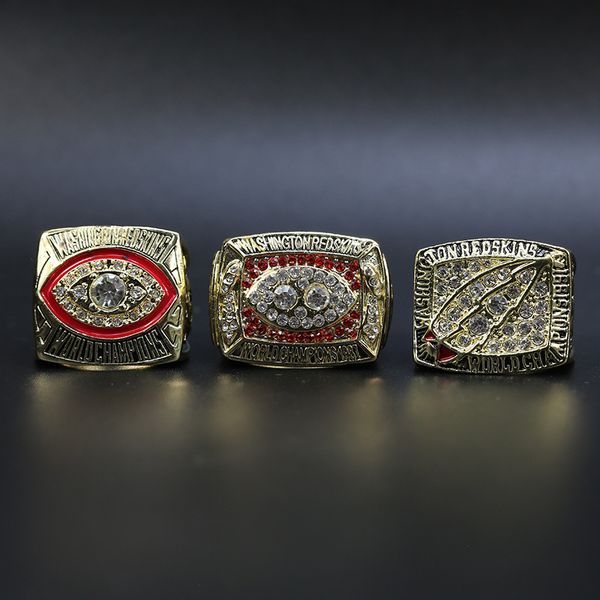 3pcs/set 1982 1987 1991 washington football world championship ring wholesale ing, Golden;silver 
3pcs/set 1982 1987 1991 washington football world championship ring wholesale ing, Golden;silver