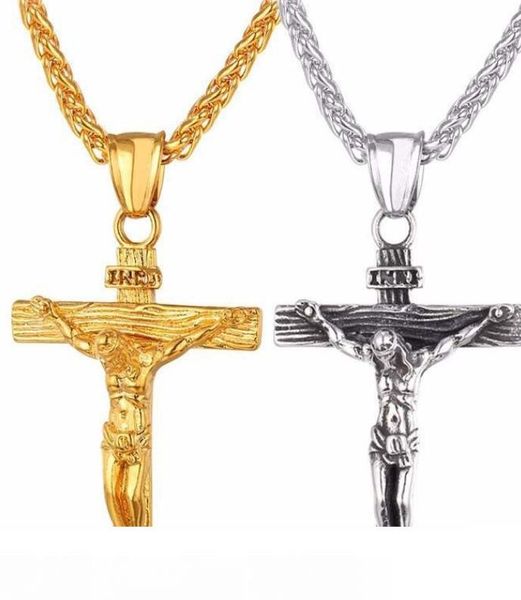 new crucifix cross pendant necklace gold plated stainless steel fashion religious jewelry for women men faith necklace epacket, Silver
new crucifix cross pendant necklace gold plated stainless steel fashion religious jewelry for women men faith necklace epacket, Silver