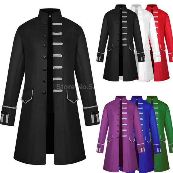 new fashion medieval men knight prince punk retro jackets renaissance gothic coats noble party uniforms vestidos cosplay costumes, Tan;black
new fashion medieval men knight prince punk retro jackets renaissance gothic coats noble party uniforms vestidos cosplay costumes, Tan;black
