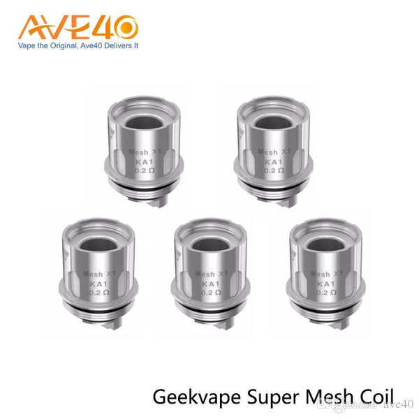 Оригинальная Geekvape Super Mesh X2 Катушка 0.2 Ом 0.3 Ом 5 / Pack для GeekVape Aegis Mini Legend
Оригинальная Geekvape Super Mesh X2 Катушка 0.2 Ом 0.3 Ом 5 / Pack для GeekVape Aegis Mini Legend