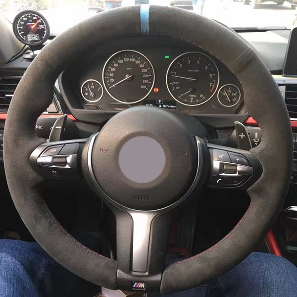 black suede light blue marker steering wheel cover for bmw f87 m2 f80 m3 f82 m4 m5 f12 f13 m6 f85 x5 m f86 x6 m f33 f30 m sport
black suede light blue marker steering wheel cover for bmw f87 m2 f80 m3 f82 m4 m5 f12 f13 m6 f85 x5 m f86 x6 m f33 f30 m sport