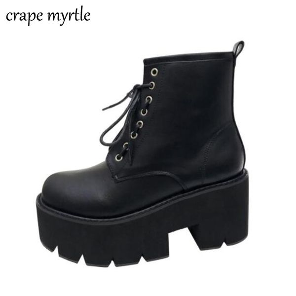 lace up punk boots botines mujer high heel ankle boots winter shoes motorcycle women waterproof snow women yma488, Black
lace up punk boots botines mujer high heel ankle boots winter shoes motorcycle women waterproof snow women yma488, Black