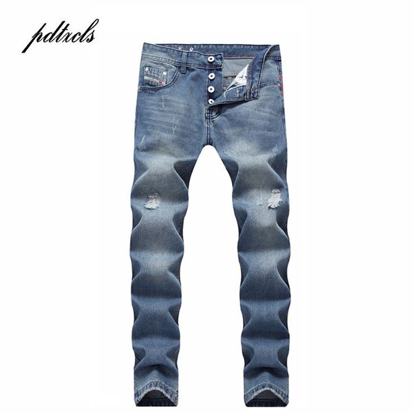 western style vintage fashion brand hole men's denim jeans high street casual four season biker male trousers pants, Blue
western style vintage fashion brand hole men's denim jeans high street casual four season biker male trousers pants, Blue