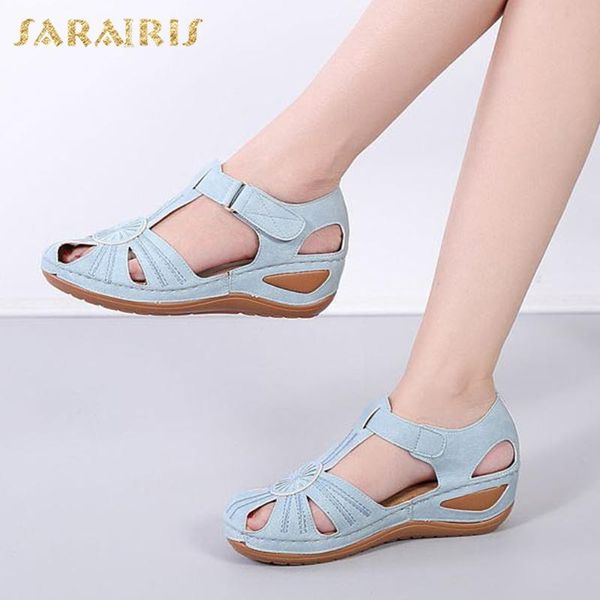 sarairis fashion 2020 plus size 46 wholesale hook&loop comfortable sandals gladiator wedges heels leisure shoes woman sandals, Black
sarairis fashion 2020 plus size 46 wholesale hook&loop comfortable sandals gladiator wedges heels leisure shoes woman sandals, Black