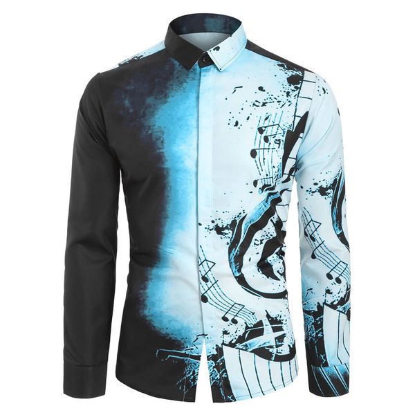 cool short sleeve round hem casual men casual musical note pattern long sleeves shirt blouse camisa masculina aug15, White;black
cool short sleeve round hem casual men casual musical note pattern long sleeves shirt blouse camisa masculina aug15, White;black
