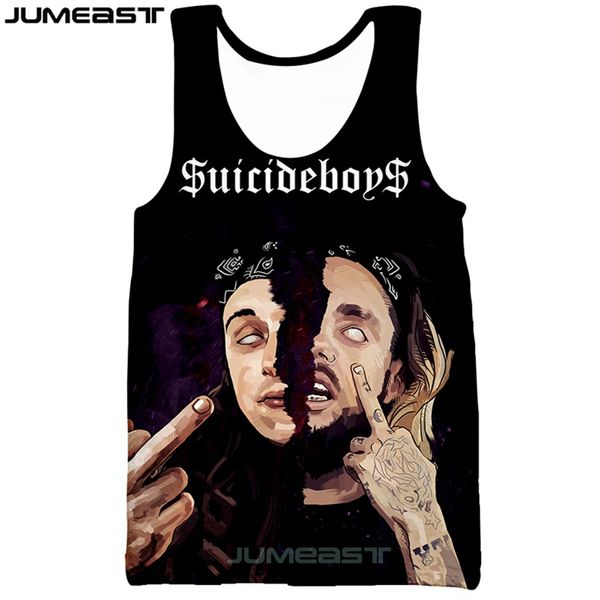 jumeast brand men/women 3d printed vest $uicideboy$ short sleeve sport pullover summer tank tees, White;black
jumeast brand men/women 3d printed vest $uicideboy$ short sleeve sport pullover summer tank tees, White;black