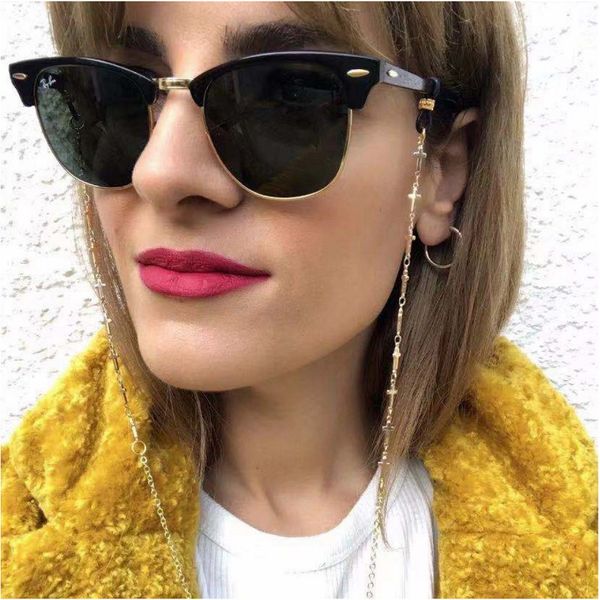 eyeglasses chain cross contected metal chain gold color plated silicone loops sunglasses accessory women gift souvenir shop good
eyeglasses chain cross contected metal chain gold color plated silicone loops sunglasses accessory women gift souvenir shop good