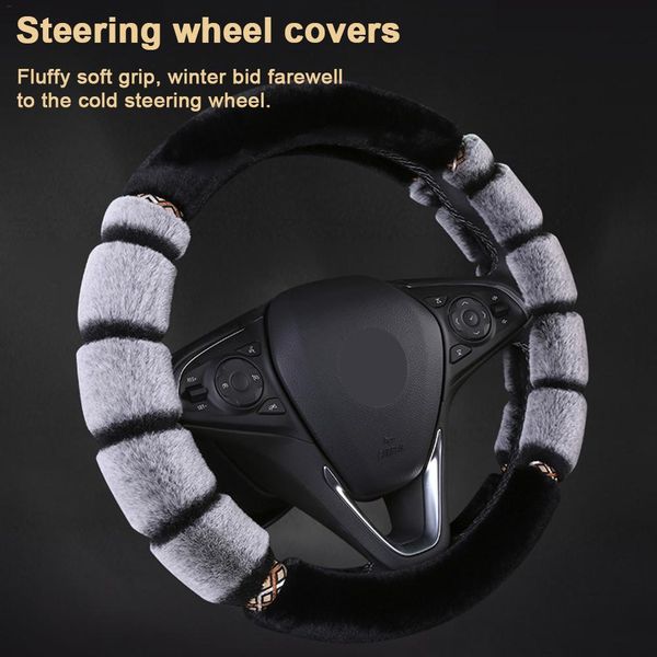 winter car steering wheel cover plush warm steering wheel cover universal warm interior supplies car accessories
winter car steering wheel cover plush warm steering wheel cover universal warm interior supplies car accessories