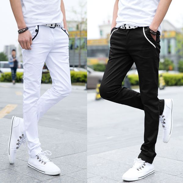 elegant blue shield fashion mens pants black pants casual pants feet slim mens spring and summer korean youth
elegant blue shield fashion mens pants black pants casual pants feet slim mens spring and summer korean youth